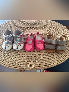 lot of 3 infant shoes Baby Boden Leather Fox + Wonder Nation Sandals + Maryjane